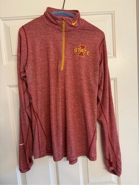 Nike Red Heather Dri-FIT Athletic Pullover